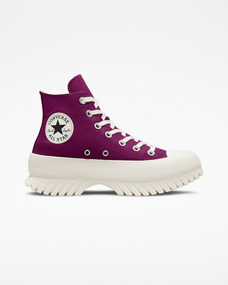 Men\'s Converse Chuck Taylor All Star Lugged 2.0 Seasonal Color High Top Shoes Purple / Black | AU 3EC85P
